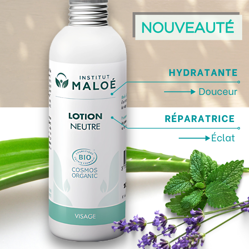 Lotion Neutre Visage BIO 200ml - Institut Maloé